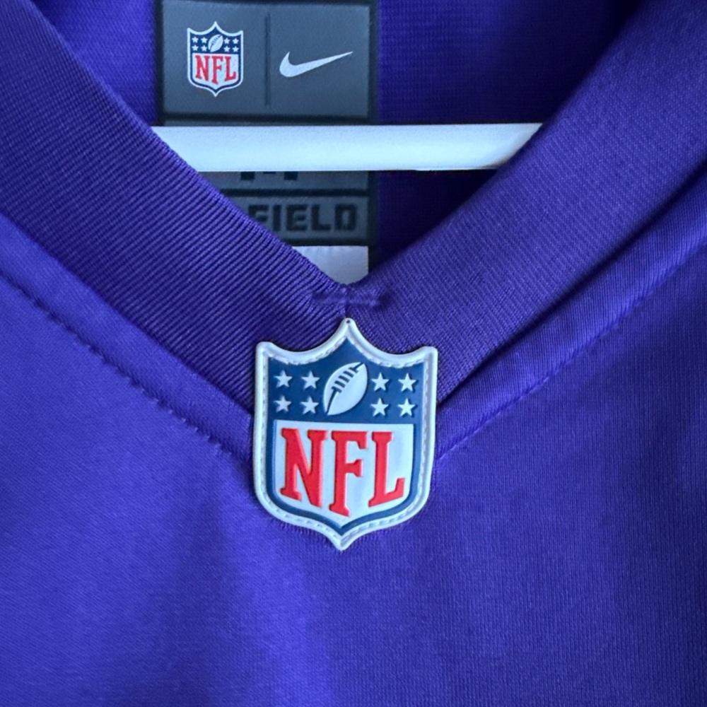 NFL Purple and White Men's Jersey - Picture 5 of 6